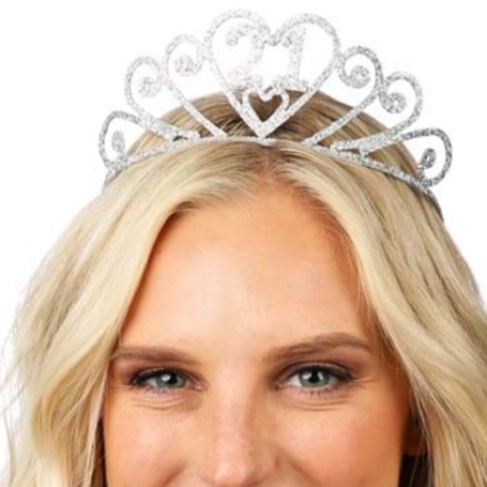 NEW Silver 21 Sparkle Tiara